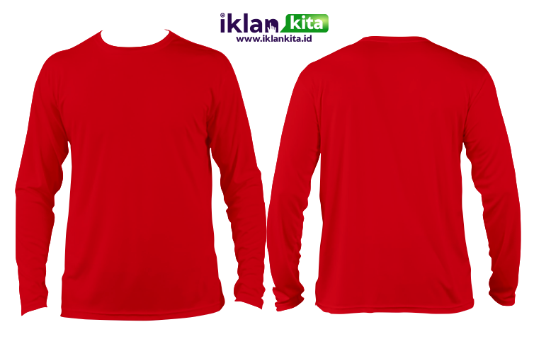 Detail Kaos Polos Merah Belakang Nomer 20