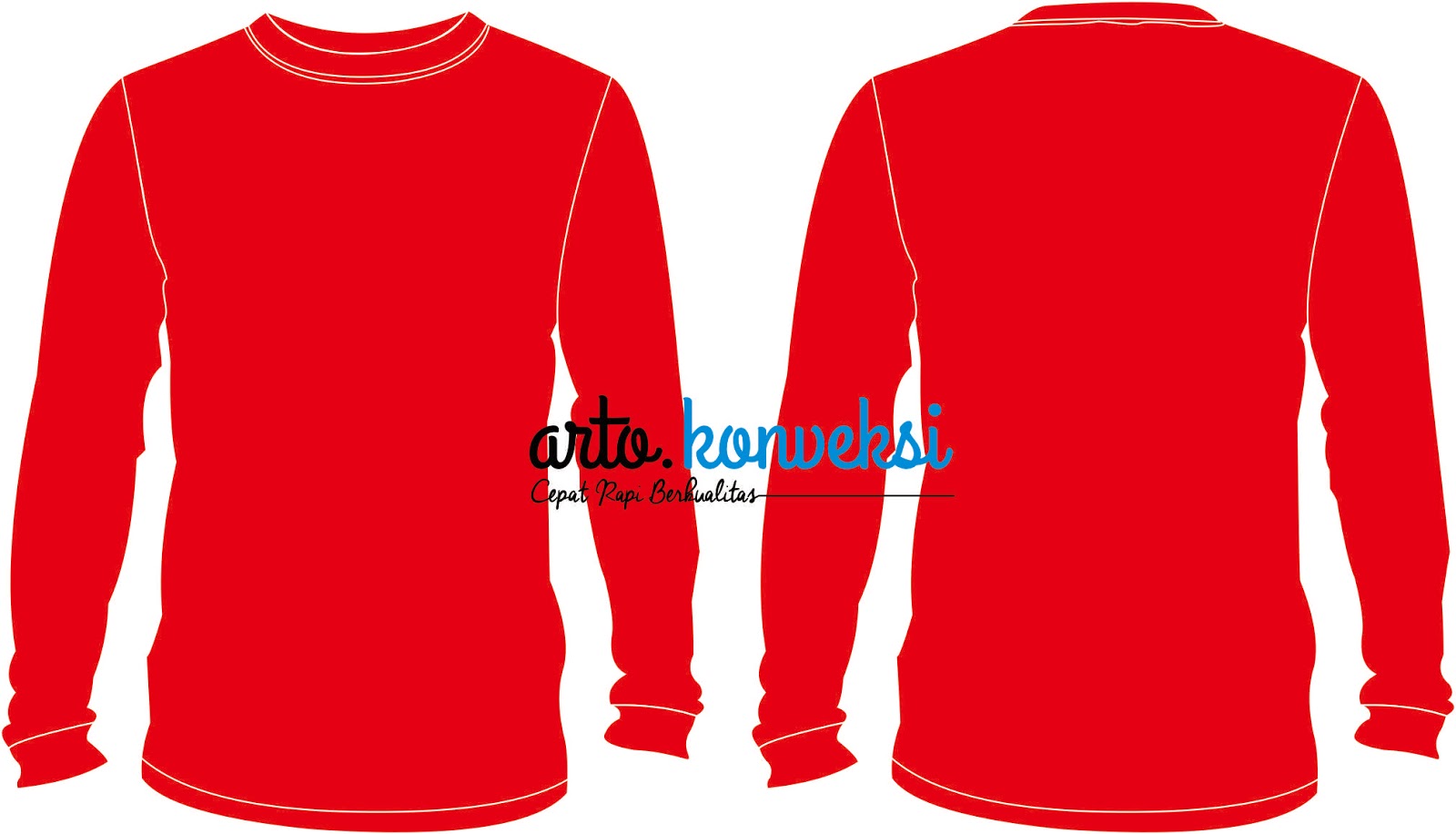 Detail Kaos Polos Merah Depan Belakang Nomer 33