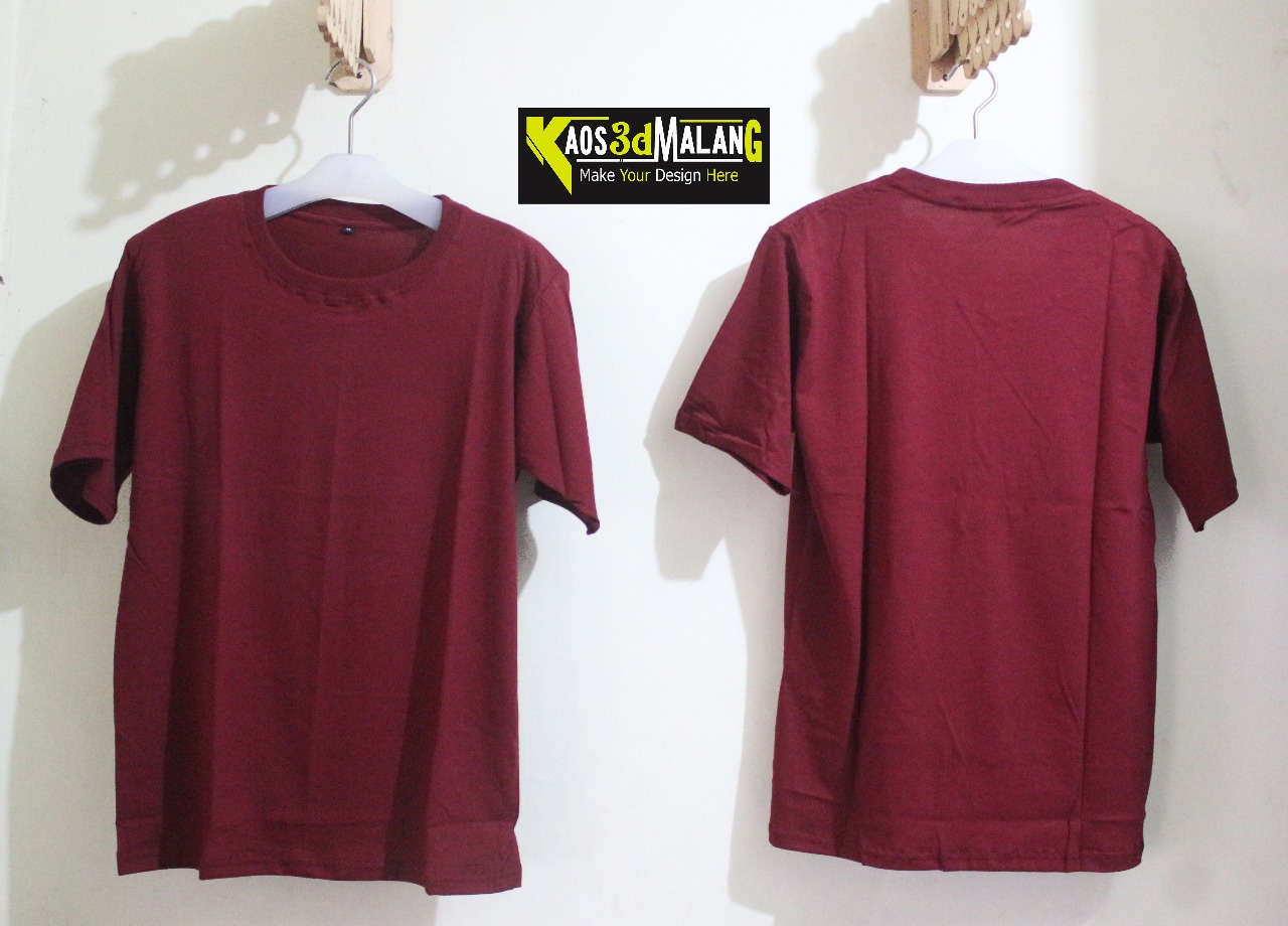 Detail Kaos Polos Merah Maroon Depan Belakang Untuk Desain Hd Nomer 27
