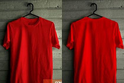 Detail Kaos Polos Merah Maroon Depan Belakang Untuk Desain Hd Nomer 8