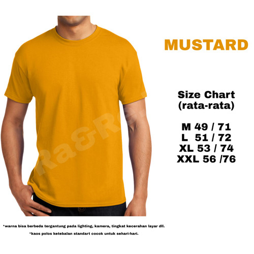 Detail Kaos Polos Mustard Nomer 35