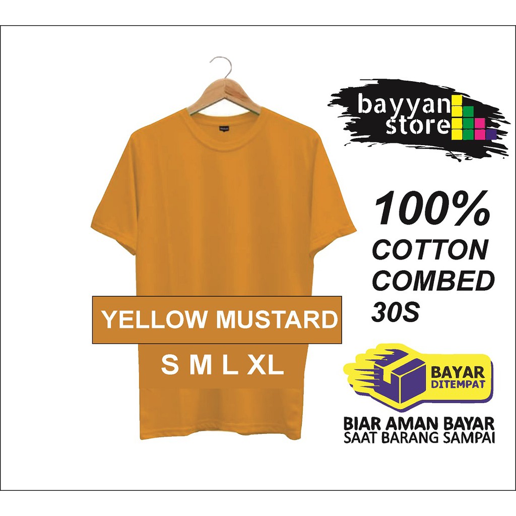 Detail Kaos Polos Mustard Nomer 50