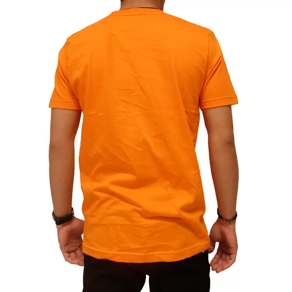 Detail Kaos Polos Orange Belakang Nomer 2