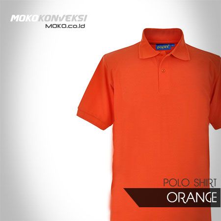 Detail Kaos Polos Orange Belakang Nomer 19