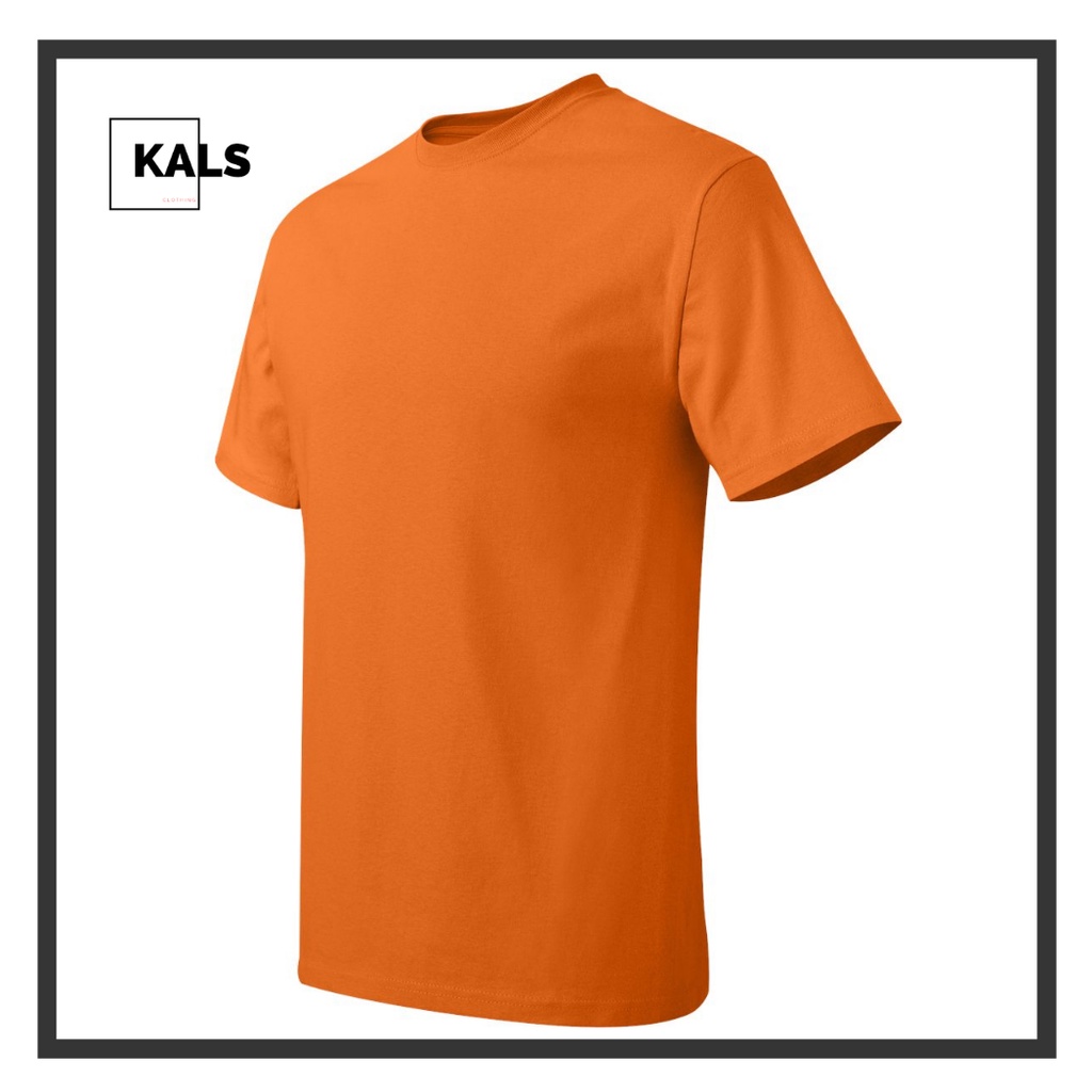 Detail Kaos Polos Orange Belakang Nomer 29