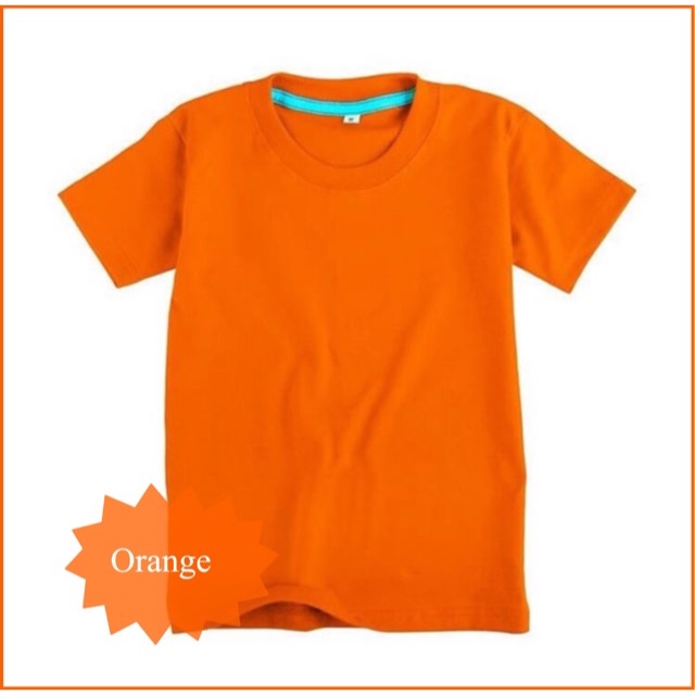 Detail Kaos Polos Orange Belakang Nomer 30
