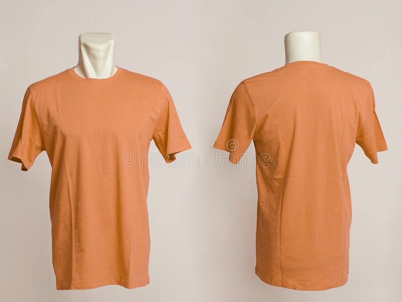 Detail Kaos Polos Orange Depan Belakang Nomer 23