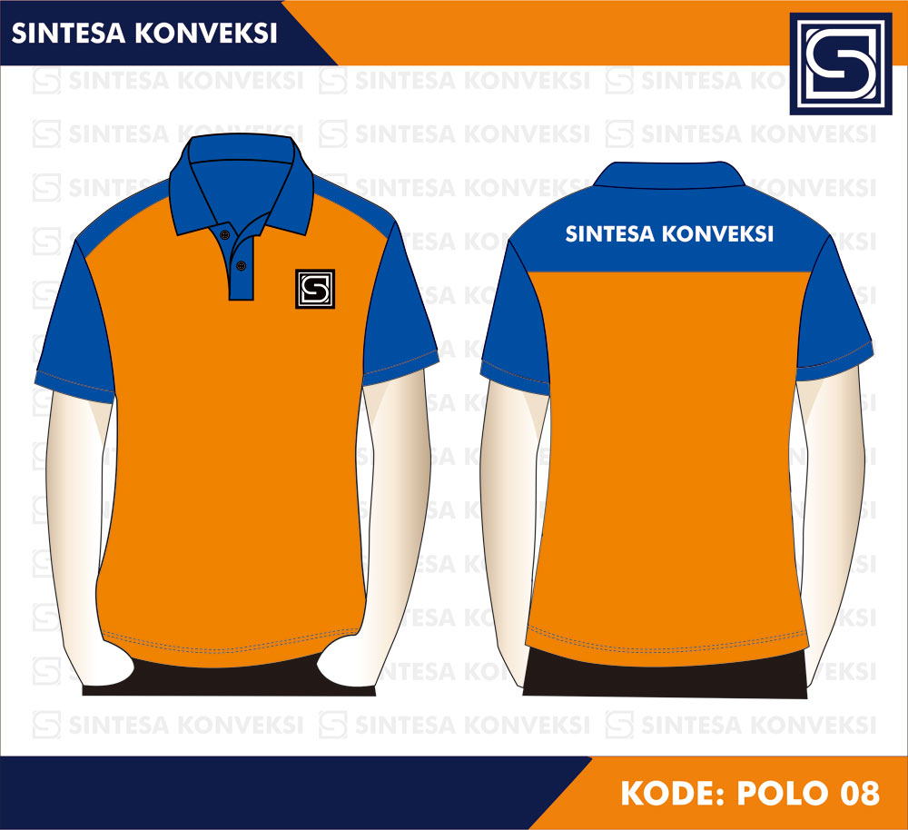 Detail Kaos Polos Orange Depan Belakang Nomer 30