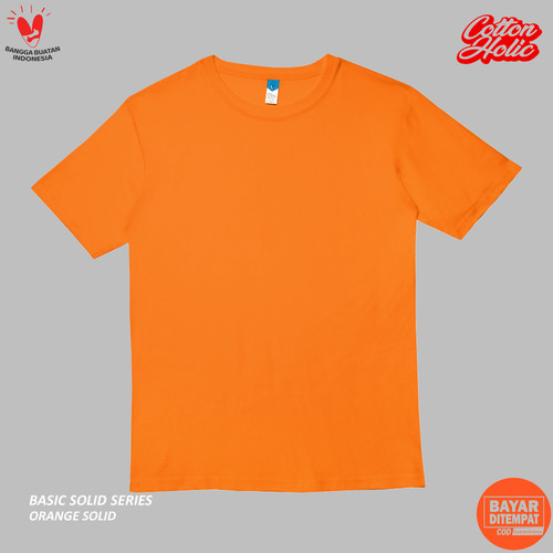 Detail Kaos Polos Orange Depan Belakang Nomer 5