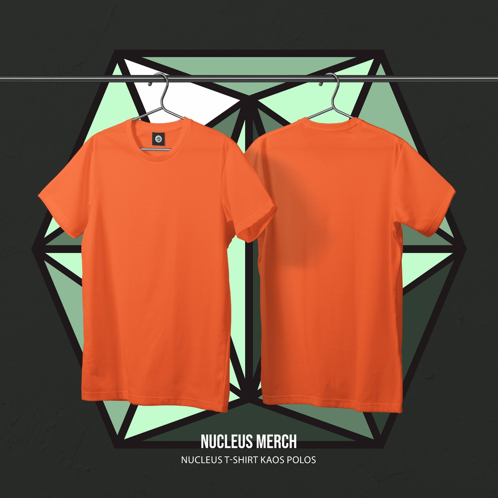 Detail Kaos Polos Orange Depan Belakang Nomer 40