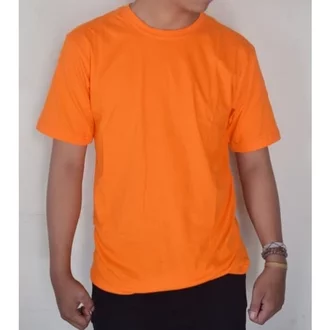 Detail Kaos Polos Orange Depan Belakang Untuk Desain Nomer 35