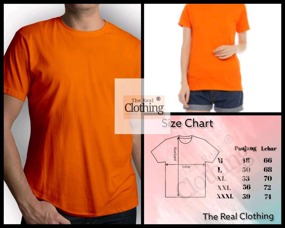 Detail Kaos Polos Orange Depan Belakang Untuk Desain Nomer 50