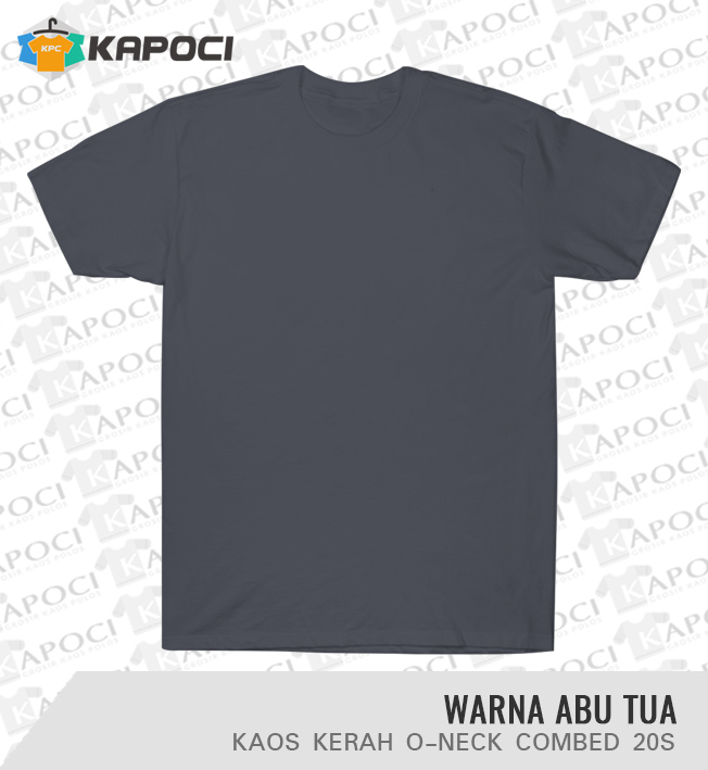 Detail Kaos Polos Silver Nomer 36