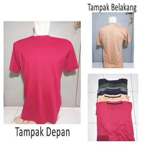 Detail Kaos Polos Tampak Depan Belakang Nomer 50