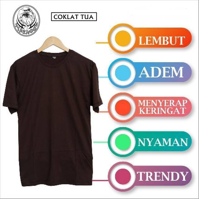 Detail Kaos Polos Warna Coklat Nomer 54