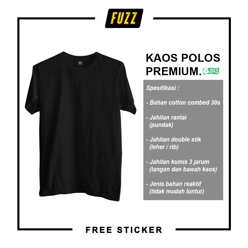 Detail Kaos Polos Warna Hitam Nomer 28