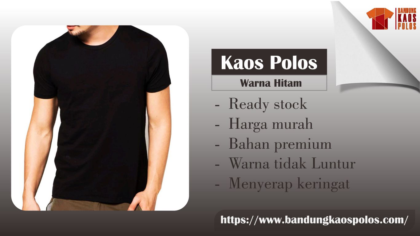 Detail Kaos Polos Warna Hitam Nomer 41