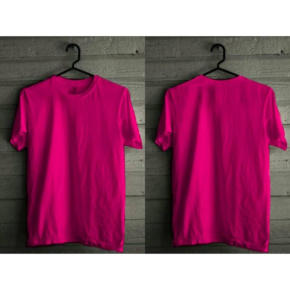 Detail Kaos Polos Warna Merah Depan Belakang Nomer 13