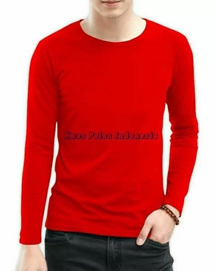 Detail Kaos Polos Warna Merah Depan Belakang Nomer 51