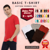 Detail Kaos Polos Warna Merah Maroon Depan Belakang Nomer 37