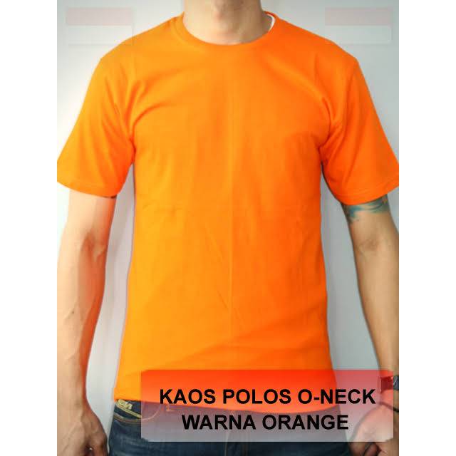 Detail Kaos Polos Warna Orange Nomer 12