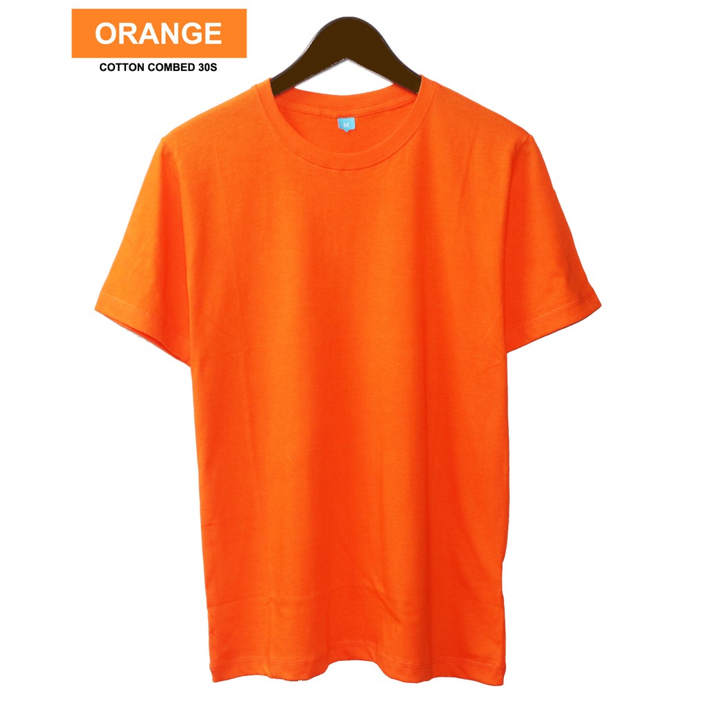 Detail Kaos Polos Warna Orange Nomer 3