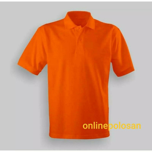 Detail Kaos Polos Warna Orange Nomer 39