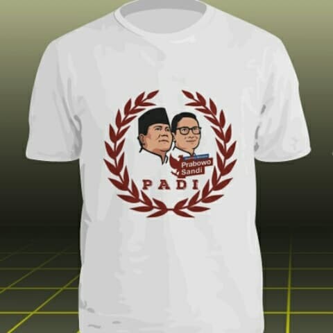 Detail Kaos Prabowo Sandi Nomer 29