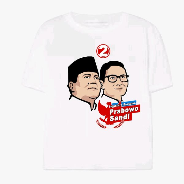 Detail Kaos Prabowo Sandi Nomer 49