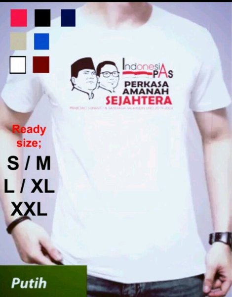 Detail Kaos Prabowo Sandi Nomer 54