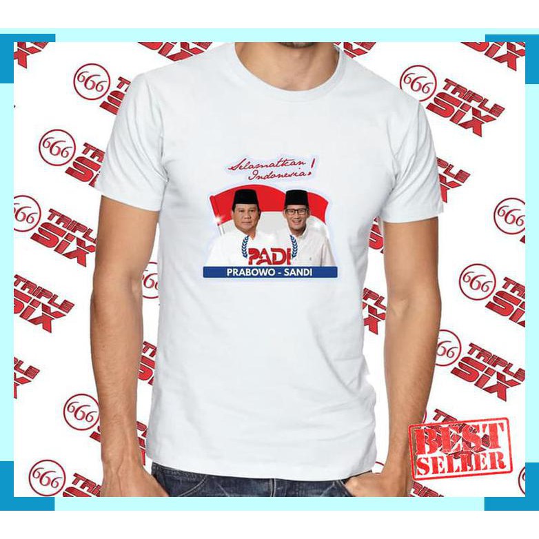 Detail Kaos Prabowo Sandi Nomer 8