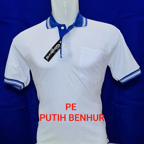 Detail Kaos Putih Biru Nomer 27