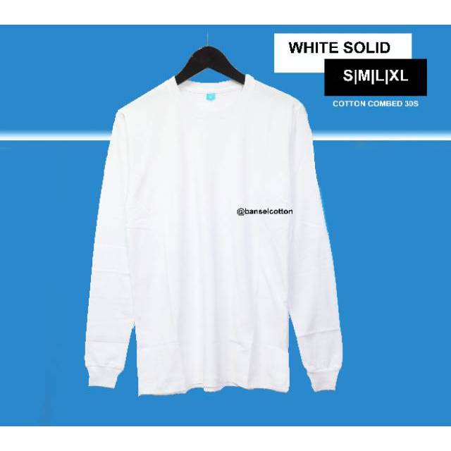 Detail Kaos Putih Polos Lengan Panjang Nomer 38