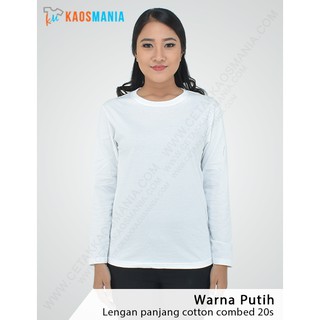 Detail Kaos Putih Polos Wanita Depan Belakang Nomer 20