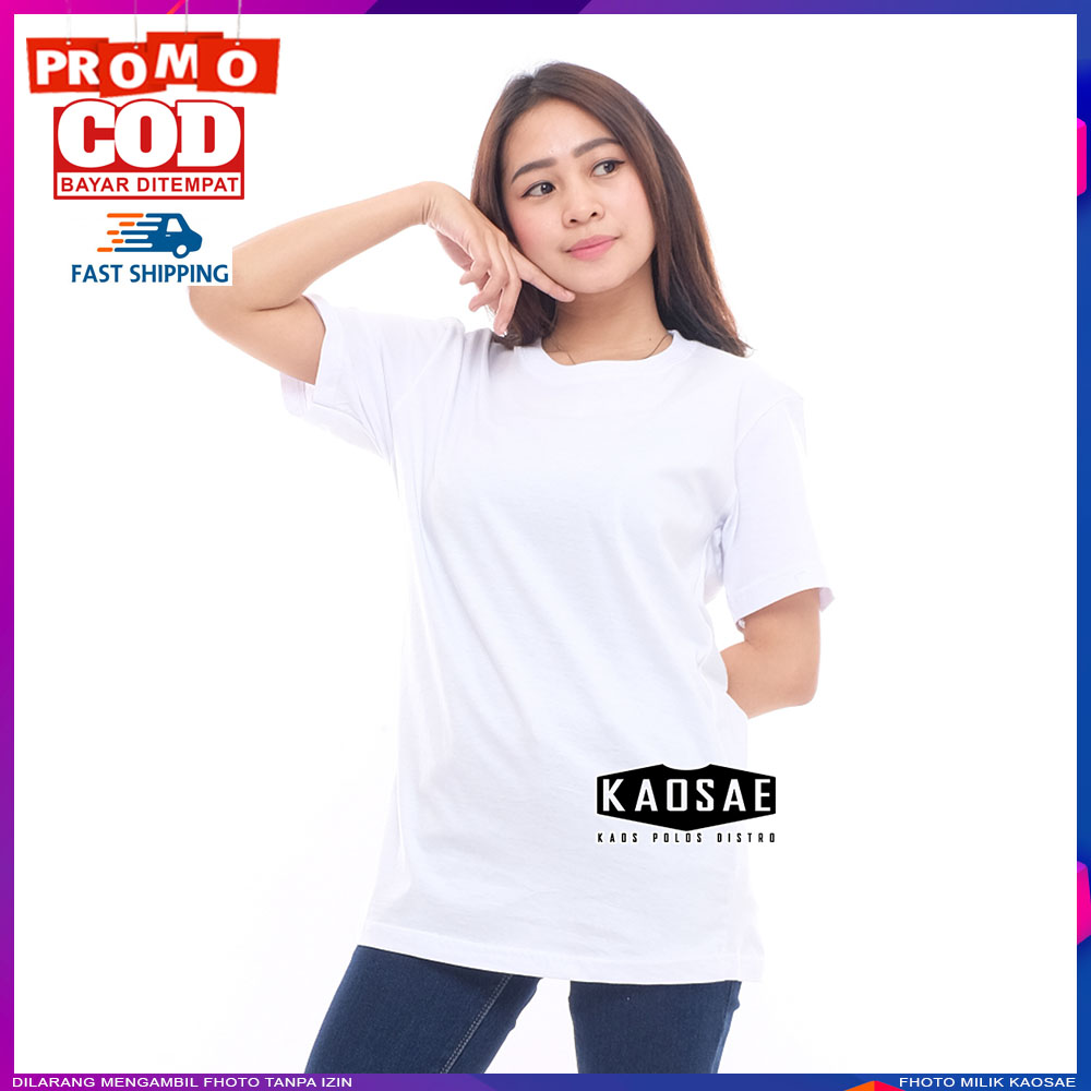 Detail Kaos Putih Polos Wanita Depan Belakang Nomer 30