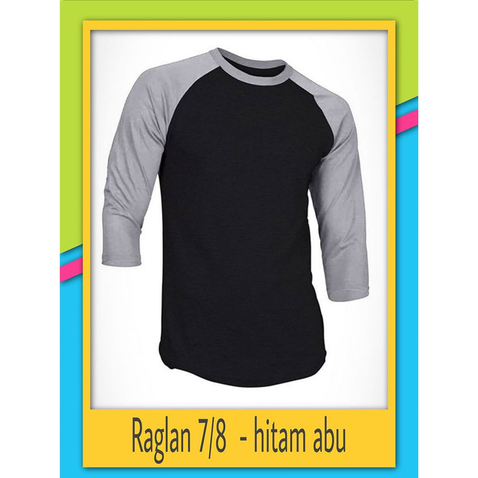 Detail Kaos Raglan Tampak Belakang Nomer 28