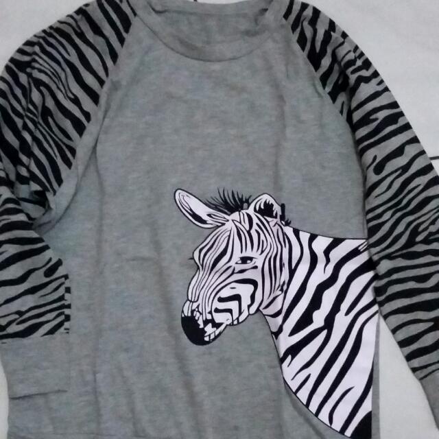 Detail Kaos Zebra Lengan Panjang Nomer 15
