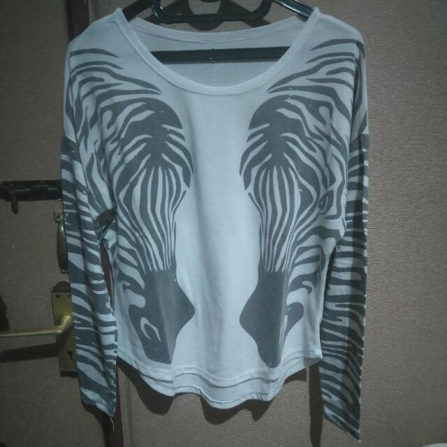 Detail Kaos Zebra Lengan Panjang Nomer 44