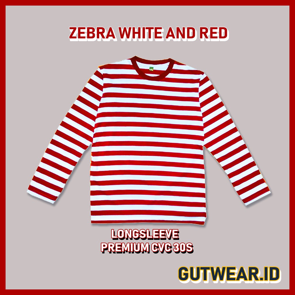 Detail Kaos Zebra Lengan Panjang Nomer 45