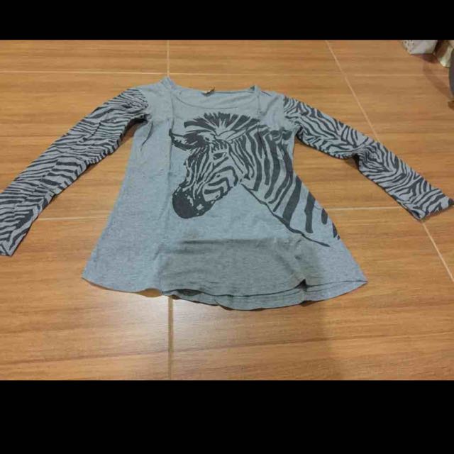Detail Kaos Zebra Lengan Panjang Nomer 55