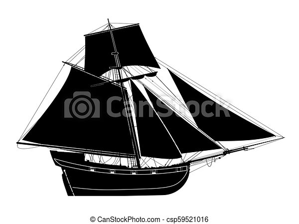 Detail Kapal Pinisi Vector Nomer 58