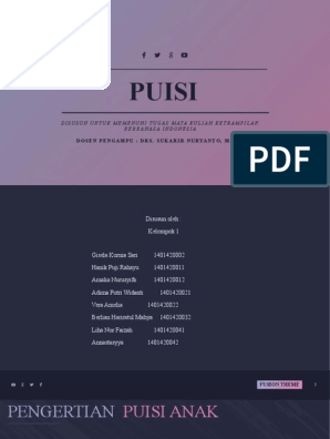 Detail Karakteristik Puisi Anak Nomer 39