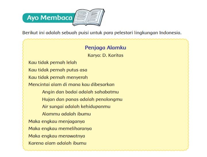 Detail Karakteristik Puisi Anak Nomer 8