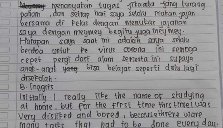 Detail Karangan Belajar Di Rumah Nomer 15