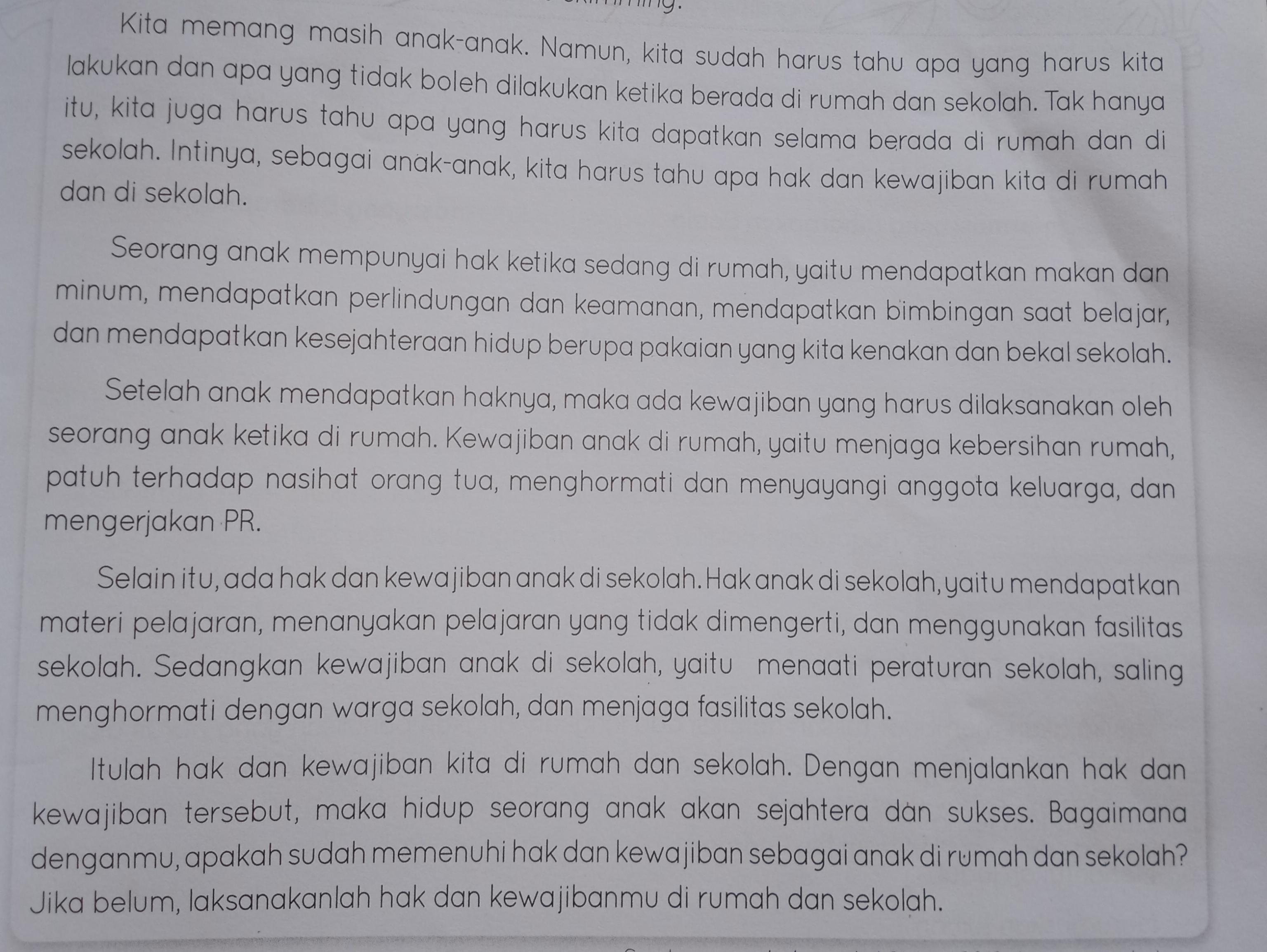 Detail Karangan Belajar Di Rumah Nomer 17