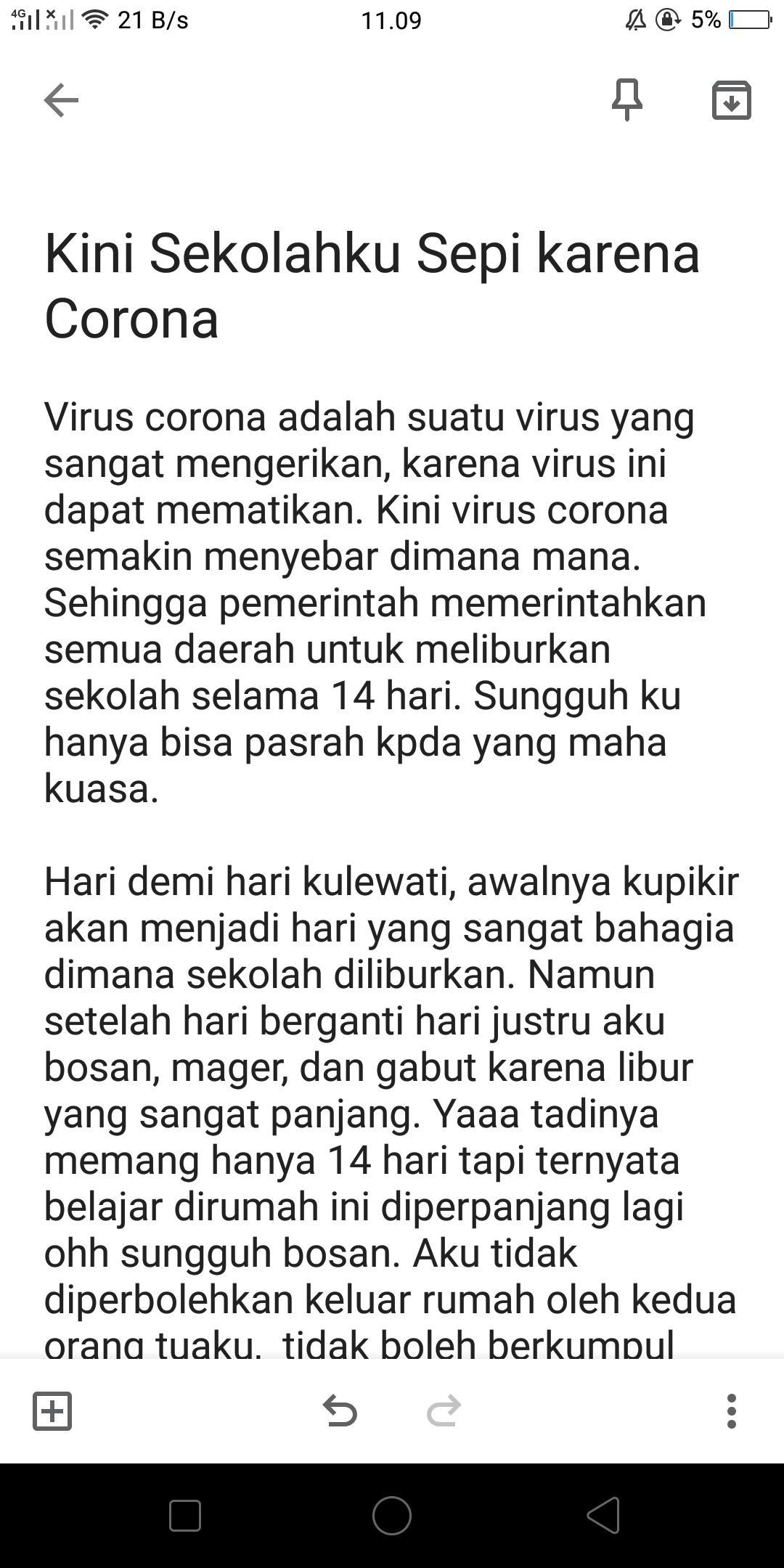 Detail Karangan Belajar Di Rumah Nomer 29