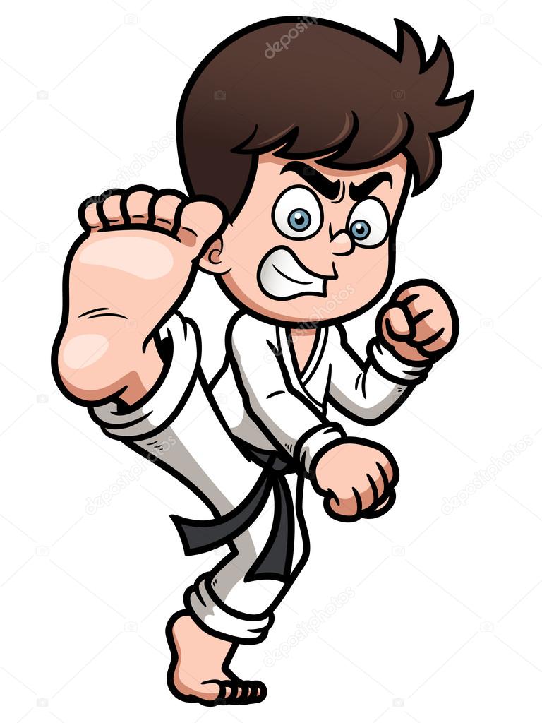 Detail Karate Kick Clip Art Nomer 10