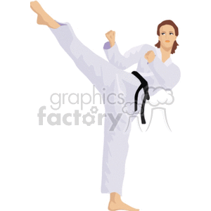 Detail Karate Kick Clip Art Nomer 11