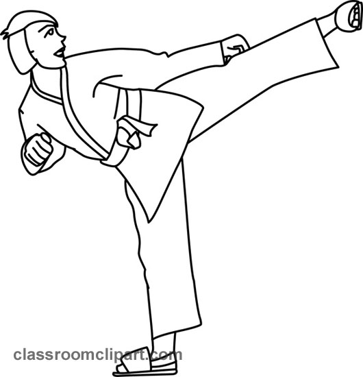 Detail Karate Kick Clip Art Nomer 34