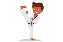 Detail Karate Kick Clip Art Nomer 50